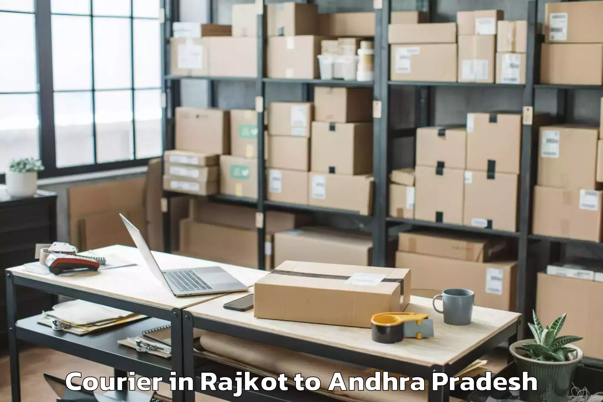 Top Rajkot to Tallapudi Courier Available